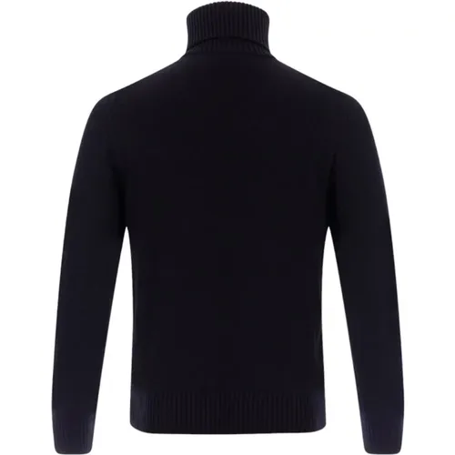 Woll Rollkragenpullover Schwarz - PAUL & SHARK - Modalova