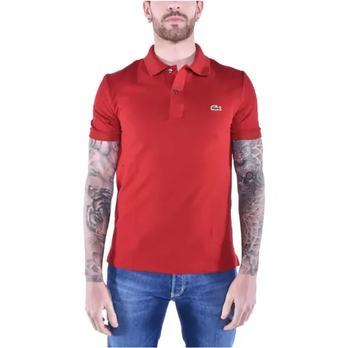 Slim Cotton Short Sleeve Polo , male, Sizes: M, L, XL - Lacoste - Modalova