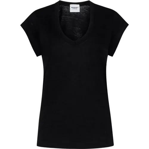 Schwarze T-Shirts und Polos Zankou-GC , Damen, Größe: XS - Isabel Marant Étoile - Modalova
