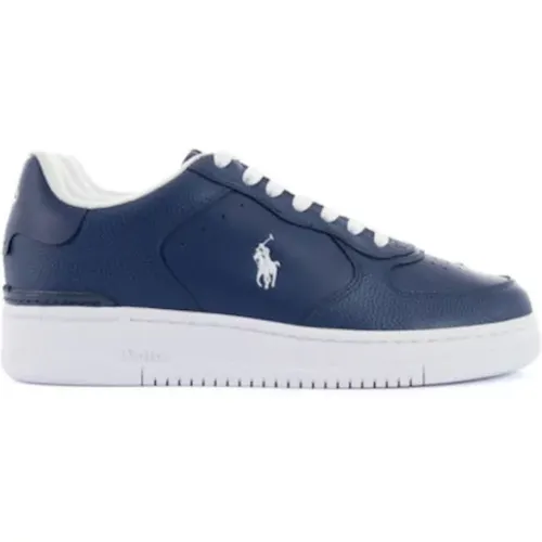 Blaue Logo-Sneakers , Herren, Größe: 44 EU - Polo Ralph Lauren - Modalova