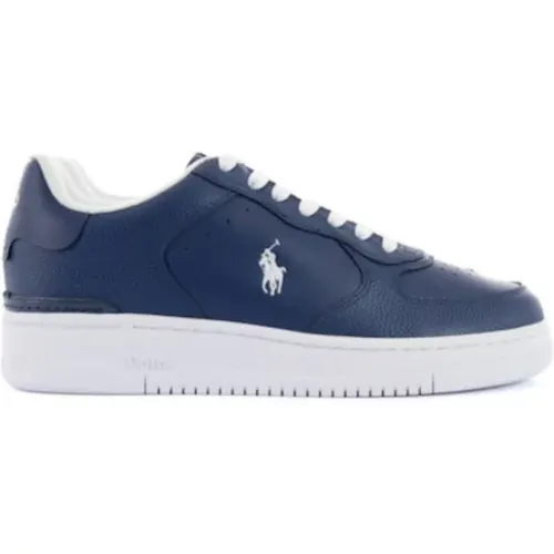 Blaue Logo-Sneakers , Herren, Größe: 46 EU - Polo Ralph Lauren - Modalova