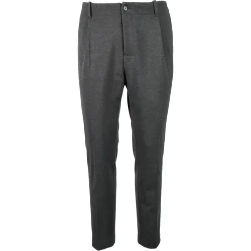 Chinos, male, , Size: S Elegant trousers with polyester blend - Daniele Alessandrini - Modalova