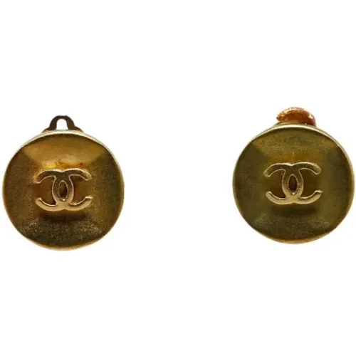 Pre-owned Jewellery, female, , Size: ONE SIZE Pre-owned Metal earrings - Chanel Vintage - Modalova