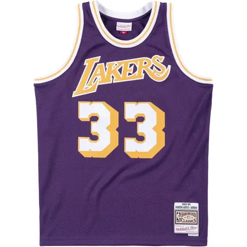 Los Angeles Lakers Swingman Jersey 1983-84 , male, Sizes: L, M, S - Mitchell & Ness - Modalova