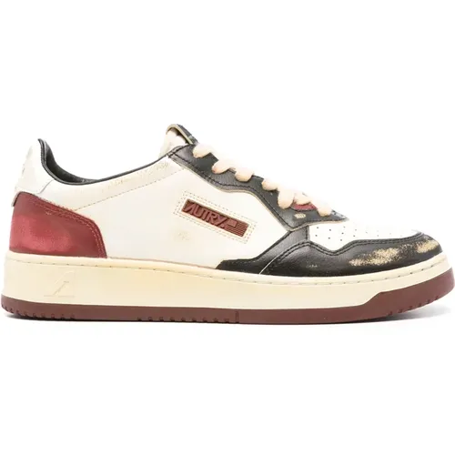 Vintage Panel Leder Sneakers , Damen, Größe: 39 EU - Autry - Modalova