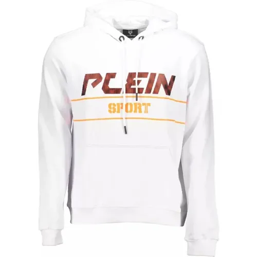 Hoodies, male, , Size: S Cotton Hoodie with Logo Print - Plein Sport - Modalova