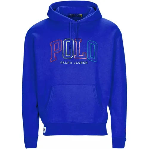 Blaue Kapuzenpullover mit Logo - Ralph Lauren - Modalova