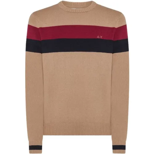 Striped Wool Blend Sweater , male, Sizes: 2XL - Sun68 - Modalova