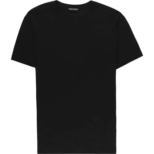 Crew Neck Short Sleeve T-Shirt , male, Sizes: L - Tom Ford - Modalova
