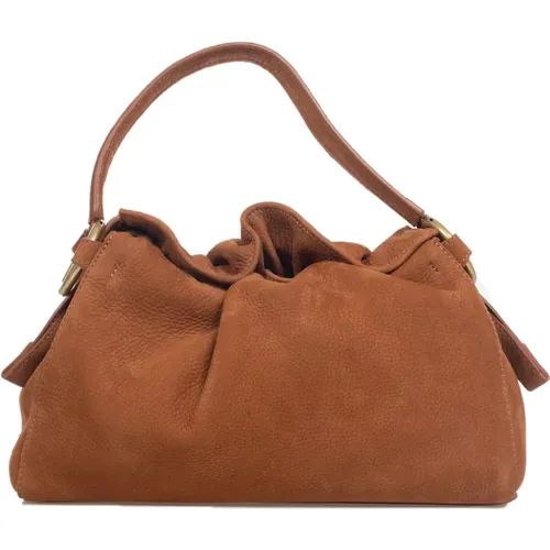 Puffy Leather Handbag with Adjustable Strap , female, Sizes: ONE SIZE - Orciani - Modalova