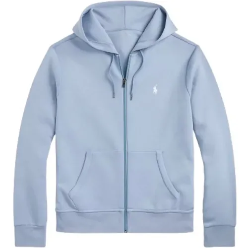 Zip-throughs, male, , Size: XS Hooded Zip-Up Sweater - Polo Ralph Lauren - Modalova