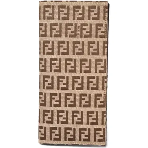 Pre-owned Wallets, male, , Size: ONE SIZE Pre-owned Canvas wallets - Fendi Vintage - Modalova