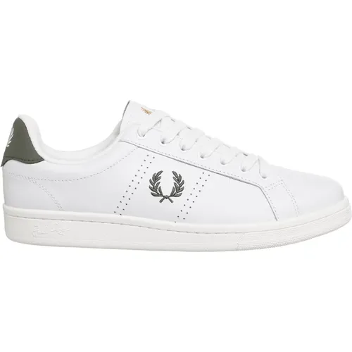 Sneakers, male, , Size: 7 1/2 US Plain B721 Sneakers with Laces Closure - Fred Perry - Modalova