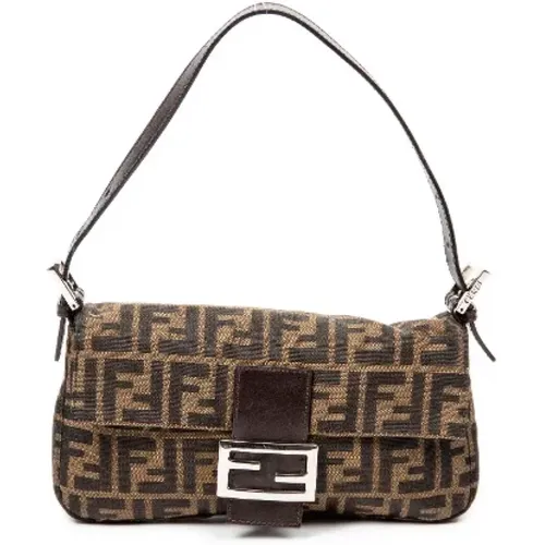 Pre-owned Shoulder Bags, female, , Size: ONE SIZE Pre-owned Canvas fendi-bags - Fendi Vintage - Modalova