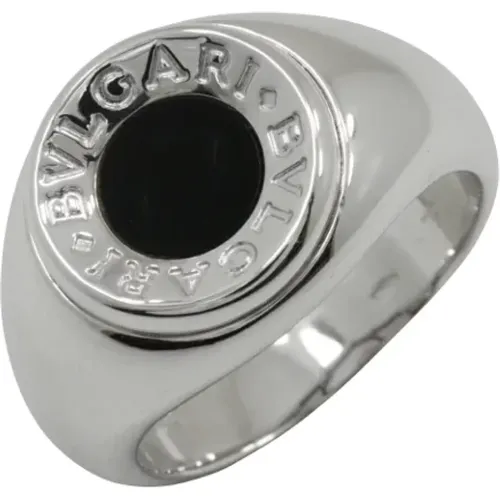 Pre-owned Jewellery, male, , Size: ONE SIZE Pre-owned White Gold rings - Bvlgari Vintage - Modalova