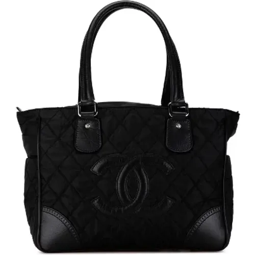 Pre-owned Tote Bags, female, , Size: ONE SIZE Pre-owned Canvas handbags - Chanel Vintage - Modalova