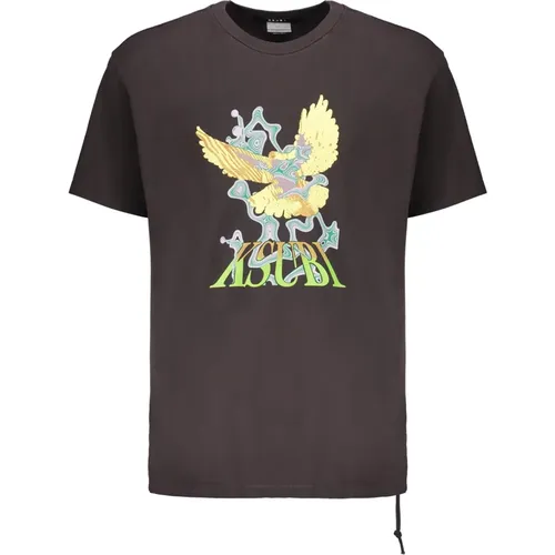 T-Shirts, male, , Size: S Ribbed Cotton T-shirt - Ksubi - Modalova