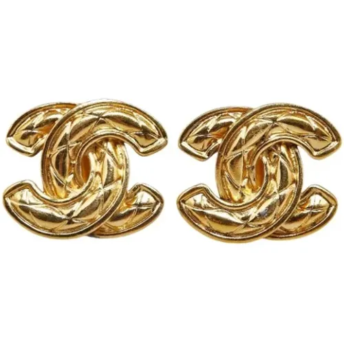 Pre-owned Fabric earrings , female, Sizes: ONE SIZE - Chanel Vintage - Modalova