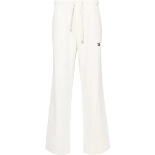 Weiße Hose mit 3,5 cm Absatz,Weiße Hose für Männer - Palm Angels - Modalova