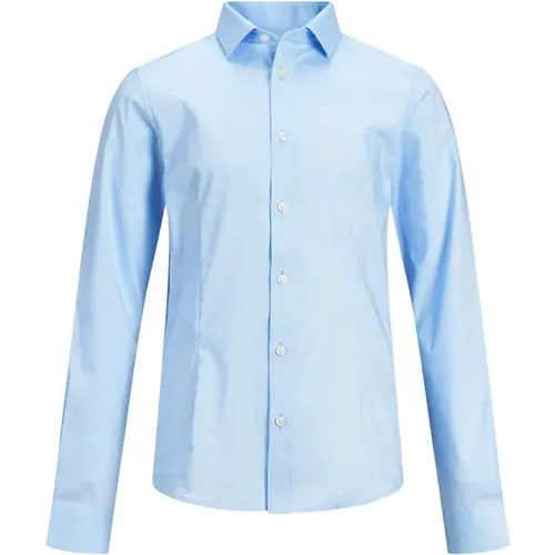 Stylisches Blaues Hemd für Jungen - jack & jones - Modalova