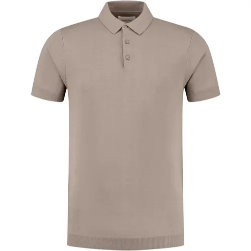 Essential Strickware Polo Braun Herren , Herren, Größe: L - Pure Path - Modalova