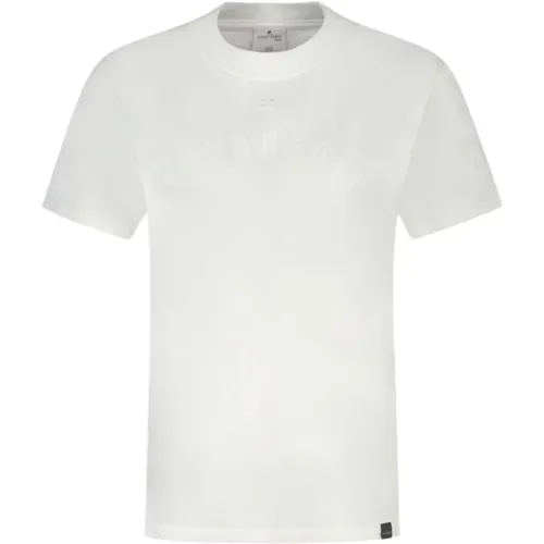Weiße AC Straight T-Shirt aus Baumwolle , Herren, Größe: M - Courrèges - Modalova