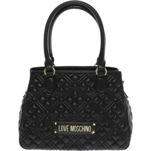 Handbags, female, , Size: ONE SIZE Quilted Handbag in - Love Moschino - Modalova