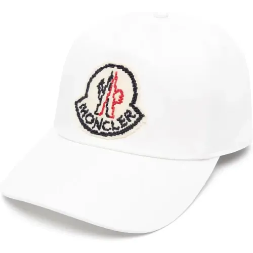 Caps, male, , Size: ONE SIZE Baseball Hat Cotton Gabardine - Moncler - Modalova