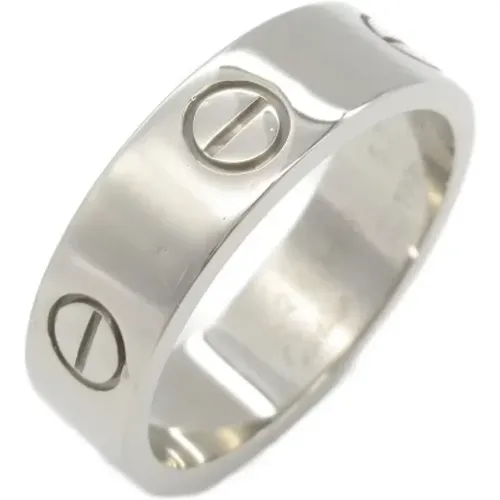 Pre-owned Jewellery, female, , Size: ONE SIZE Pre-owned White Gold rings - Cartier Vintage - Modalova