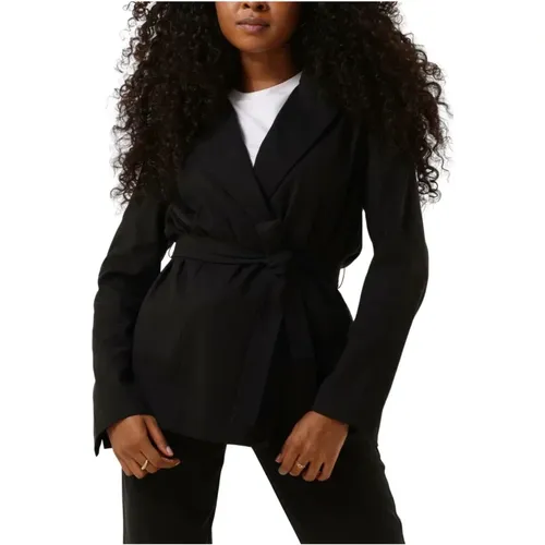 Kinsley Damen Blazer Schwarz , Damen, Größe: XL - Simple - Modalova