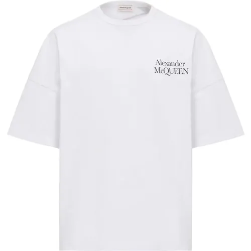 Exploded Logo T-Shirt /Black , male, Sizes: L, S, M, XL - alexander mcqueen - Modalova