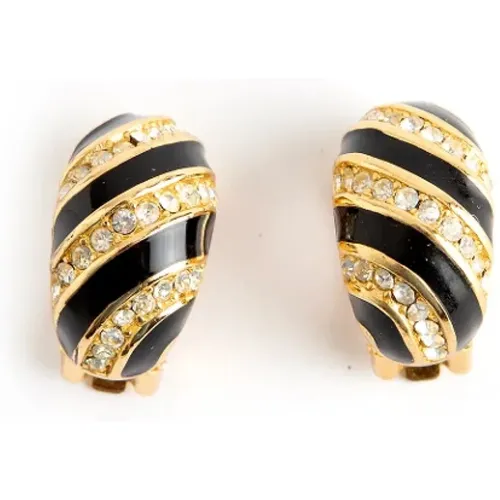 Pre-owned Jewellery, female, , Size: ONE SIZE Pre-owned Metal earrings - Dior Vintage - Modalova