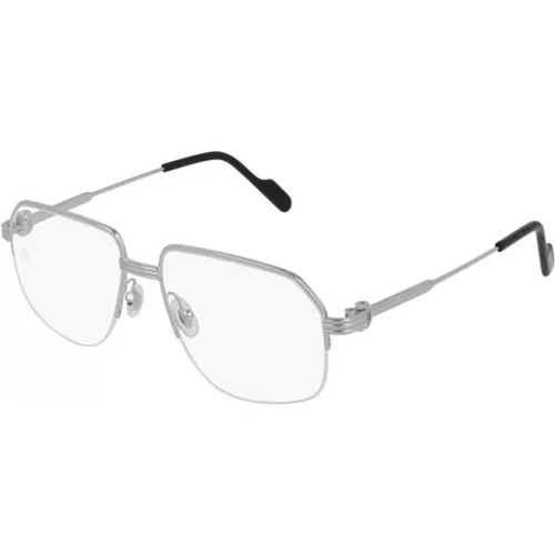 Halbquadratische Klick Rechteckige Brille - Cartier - Modalova