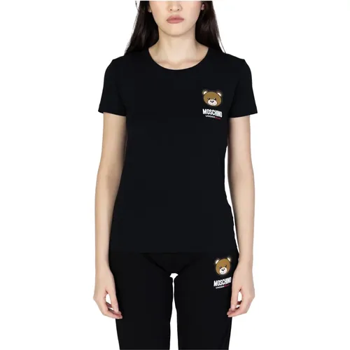 Printed Womens T-Shirt , female, Sizes: S, M, L, XS - Moschino - Modalova
