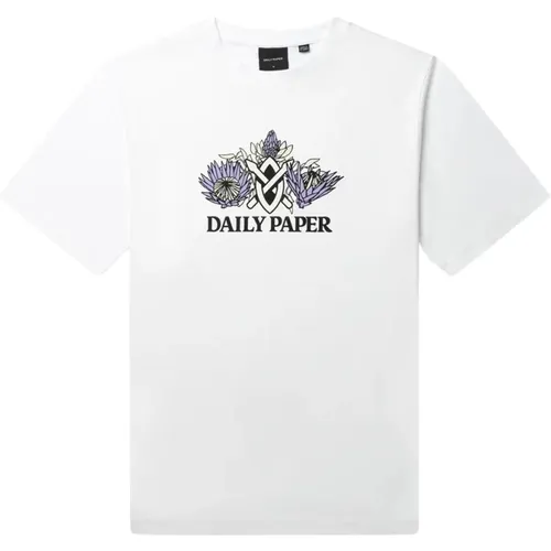 Ratib Floral Art Short Sleeve T-shirt , male, Sizes: 2XL, L, XL - Daily Paper - Modalova