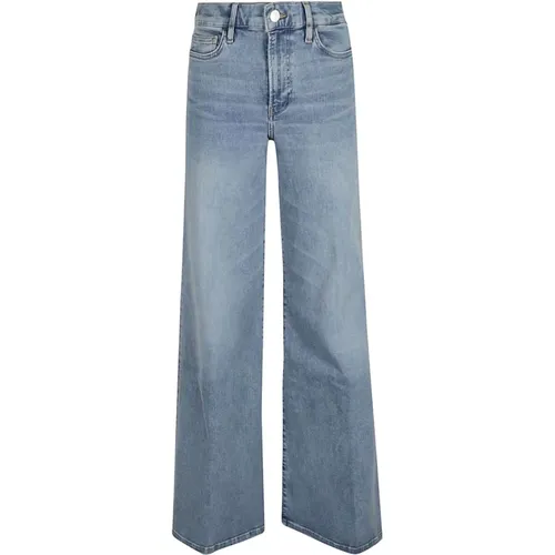 Wide Jeans , female, Sizes: W30, W24, W25, W27 - Frame - Modalova