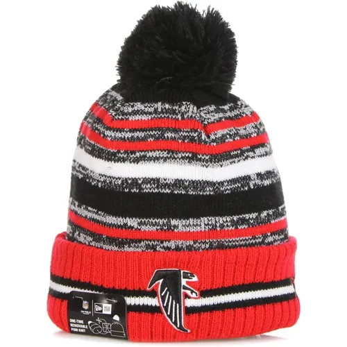 Atlanta Falcons Pom Pom Beanie Hat , male, Sizes: ONE SIZE - new era - Modalova