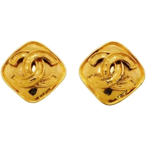 Pre-owned Jewellery, female, , Size: ONE SIZE Pre-owned Metal earrings - Chanel Vintage - Modalova