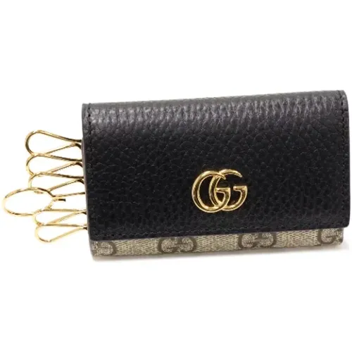 Pre-owned Accessories, female, , Size: ONE SIZE Pre-owned Canvas key-holders - Gucci Vintage - Modalova