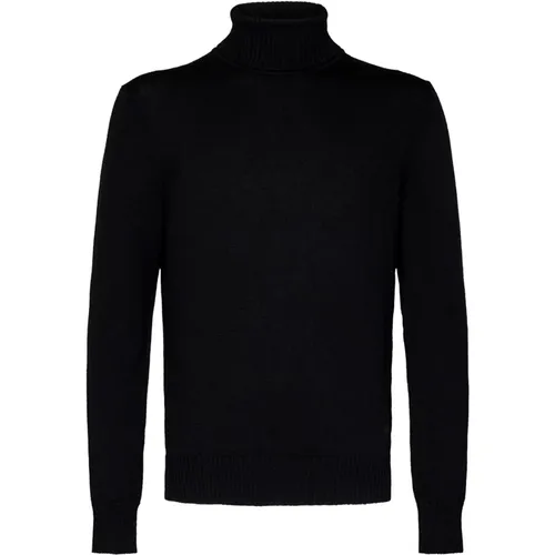 Turtlenecks, male, , Size: M Knit Turtleneck Sweater Aw24 - Emporio Armani - Modalova