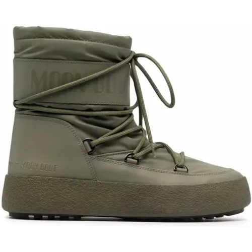 Winter Boots, male, , Size: 9 US Khaki Tube Rubber Boots - moon boot - Modalova