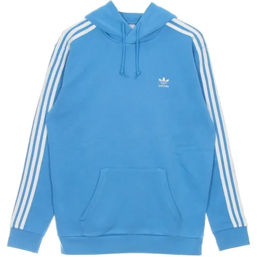 Hoodies, male, , Size: XL 3-stripes Hoody Long Sleeve Sweatshirt - Adidas - Modalova