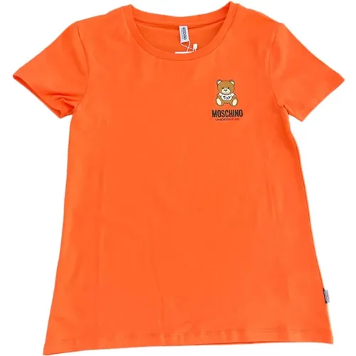 Kurzarm T-Shirt für Frauen , Damen, Größe: S - Moschino - Modalova