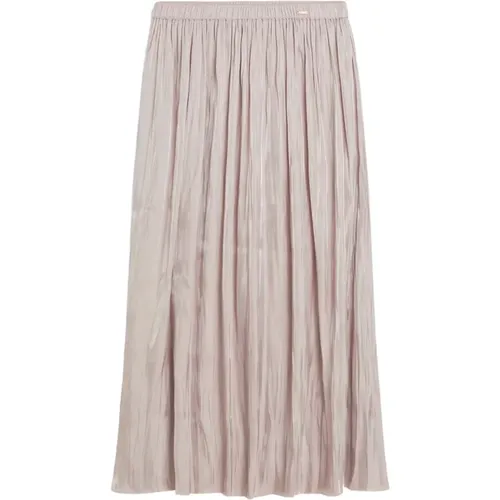 Feminine Midi Skirt with Shimmer , female, Sizes: L, XS, M, S - CINQUE - Modalova