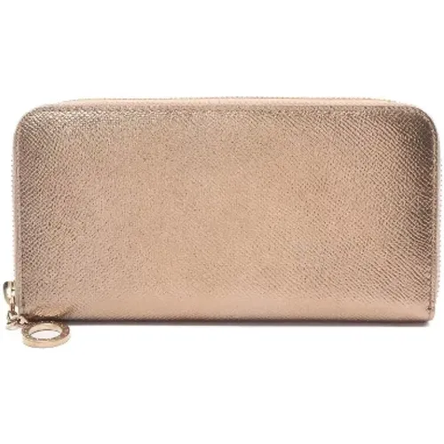 Pre-owned Wallets, female, , Size: ONE SIZE Pre-owned Leather wallets - Bvlgari Vintage - Modalova