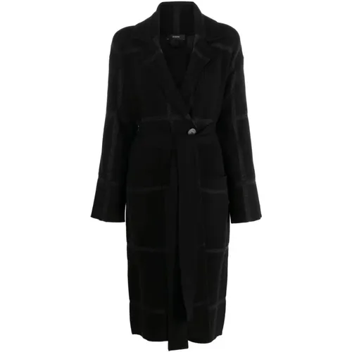 A-check knit coat , female, Sizes: L, S - joseph - Modalova