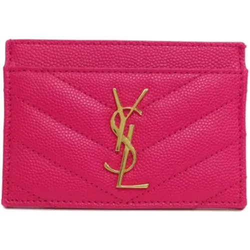 Pre-owned Wallets, female, , Size: ONE SIZE Pre-owned Leather wallets - Yves Saint Laurent Vintage - Modalova