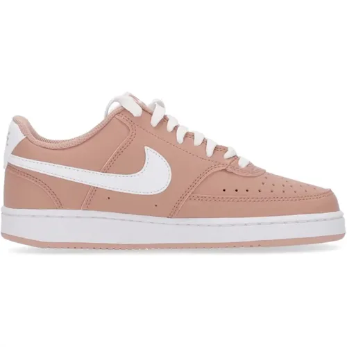 Low Court Vision Sneaker Rose Whisper , female, Sizes: 4 1/2 UK, 2 1/2 UK, 3 1/2 UK, 3 UK - Nike - Modalova