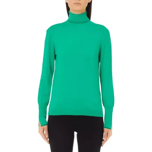 Grüner Jelly Geschlossener Pullover , Damen, Größe: M - Liu Jo - Modalova