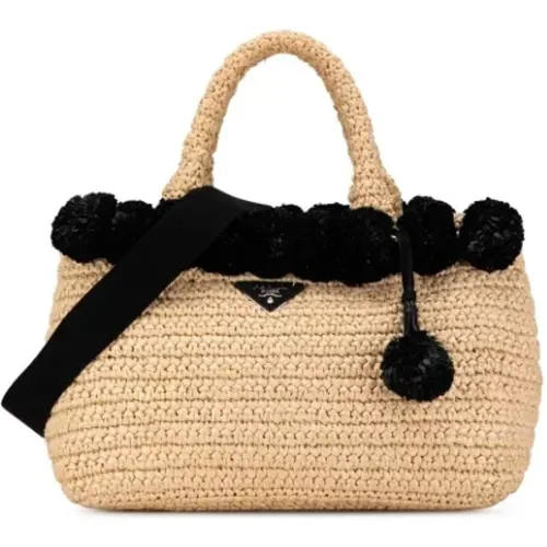 Pre-owned Raffia prada-bags , female, Sizes: ONE SIZE - Prada Vintage - Modalova